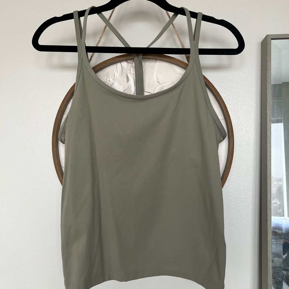 Green PINK Workout Tank